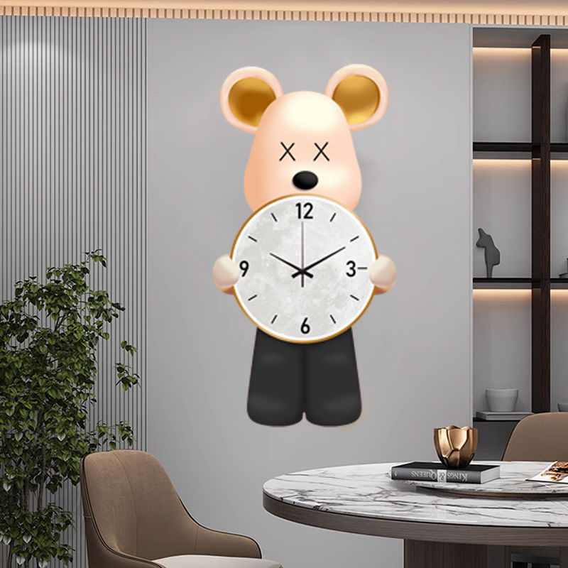 Animal Clock 60X31 CM 7 Environmentally friendly material, no need for punching